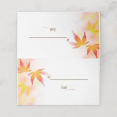 herfstbladeren Herfst in liefde bruiloft gevouwen (Buitenkant ongevouwen)