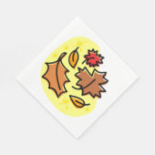 Herfstbladeren Herfst kleurrijke seizoensgebonden Servet (Hoek)