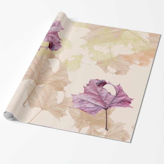 "herfstbladeren" herfst WRAPPINGPAPIER Cadeaupapier (Uitgerold)