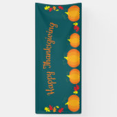 Herfstbladeren Herfstpompoen Thanksgiving Spandoek (Verticaal)