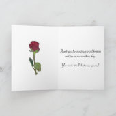 Herfstbladeren Huwelijk Dankkaart Bedankkaart (Binnen)