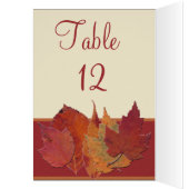 Herfstbladeren II Receptietafel Kaart (Binnen (Links))