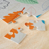  herfstbladeren illustratiepatroon legpuzzel (Zijkant)