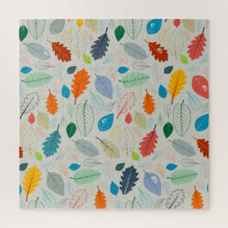  herfstbladeren illustratiepatroon legpuzzel
