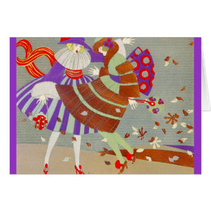 HERFSTBLADEREN IN DE WIND Art Deco