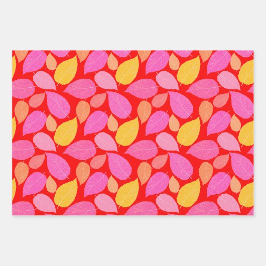 Herfstbladeren. Inpakpapier Vel (Voorkant)
