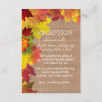 Herfstbladeren Jute Huwelijksreceptie Omheining