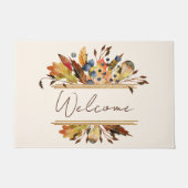 Herfstbladeren lijst Welkom Deurmat (Voorkant)
