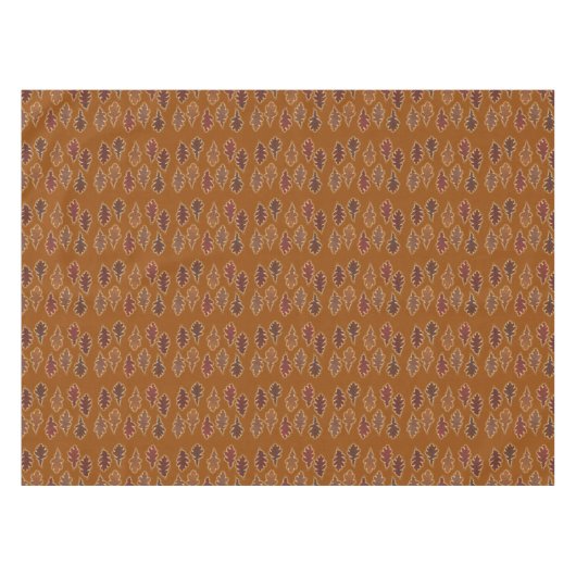 Herfstbladeren met gloed op aangepaste kleur tafelkleed (Voorkant (Horizontaal))