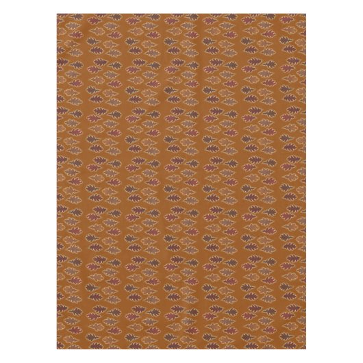 Herfstbladeren met gloed op aangepaste kleur tafelkleed (Voorkant)