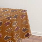 Herfstbladeren met gloed op aangepaste kleur tafelkleed (Voorbeeld)