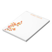 Herfstbladeren Minimal Notitieblok (Gedraaid)