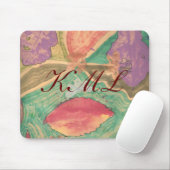 Herfstbladeren--monogram Muismat (Met muis)