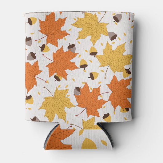 Herfstbladeren,  naadloos design. blikjeskoeler (Voorkant)