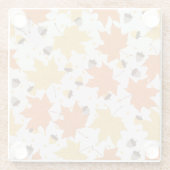 Herfstbladeren,  naadloos design. glazen onderzetter (Achterkant)