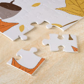 Herfstbladeren,  naadloos design. legpuzzel (Zijkant)
