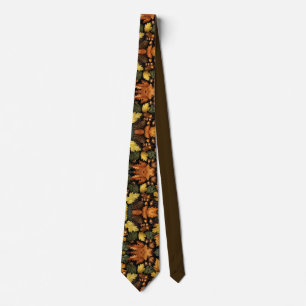 Herfstbladeren Necktie – Waterverf Herfst Mode Stropdas