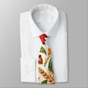 Herfstbladeren Necktie – Waterverf Herfst Mode Stropdas