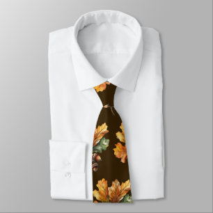 Herfstbladeren Necktie – Waterverf Herfst Mode Stropdas