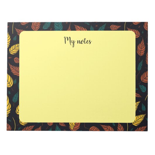 Herfstbladeren notitieblok (Voorkant)