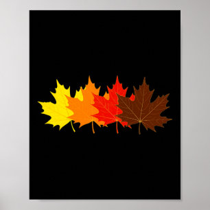 Herfstbladeren Oktober Herfst Gezellige Seizoen Ma Poster