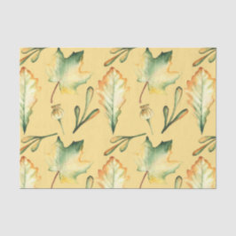 Herfstbladeren (ontwerp 44 geel/Sinaasappel serie) Tissuepapier