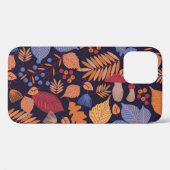 Herfstbladeren,  paddenstoelillustratie. Case-Mate iPhone case (Achterkant (horizontaal))