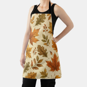 Herfstbladeren Patroon Aquarel Herfstloof Schort