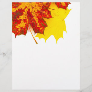 Herfstbladeren patroon flyer