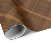 Herfstbladeren plaid cadeaupapier (Rol Hoek)