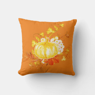 Herfstbladeren, Pompoen & Bloemen Kussen