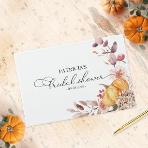 Herfstbladeren Pompoen Bruiloft Bridal Shower Gastenboek