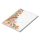 Herfstbladeren & pompoen notitieblok (Gedraaid)