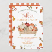 Herfstbladeren Pompoen Oogstfeest Viering Kaart (Voorkant / Achterkant)