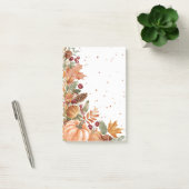 Herfstbladeren & pompoen post-it® notes (Kantoor)
