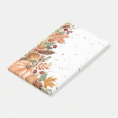Herfstbladeren & pompoen post-it® notes (Schuin)