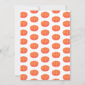 Herfstbladeren Pompoen Virtuele Vriendendankdagdin Kaart (Achterkant)