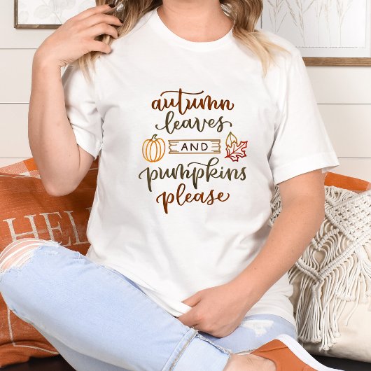Herfstbladeren & pompoenen Gelieve Herfst Tshirt