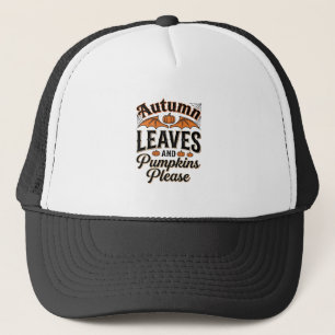 Herfstbladeren Pompoenen Gelieve Vintage Fall_1 Trucker Pet