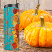 Herfstbladeren & pompoenen Rustiek Inspirerend Quo Thermosbeker