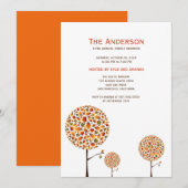 herfstbladeren Pop boom familie reünie feest uitno Kaart (Voorkant / Achterkant)