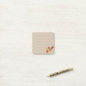Herfstbladeren post-it® notes (Op bureau)