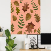 Herfstbladeren Poster (Thuiskantoor)