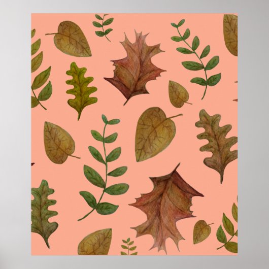 Herfstbladeren Poster (Voorkant)
