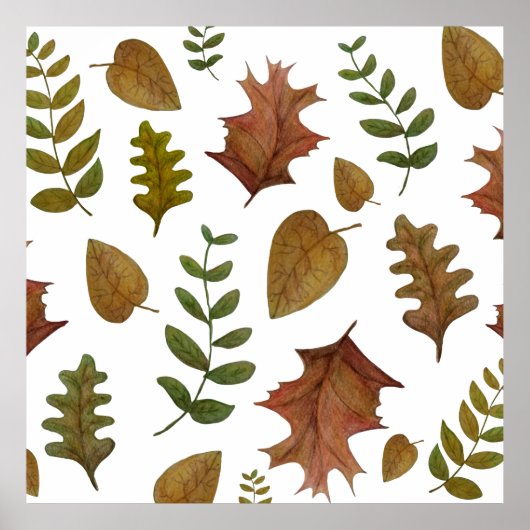 Herfstbladeren Poster (Voorkant)
