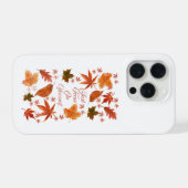 Herfstbladeren Richt Je Op Jezelf Citaat iPhone Hoesje (Achterkant horizontaal)