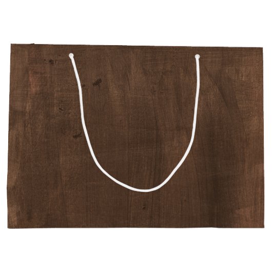 Herfstbladeren Rustieke Bruiloft Groot Cadeauzakje (Achterkant)