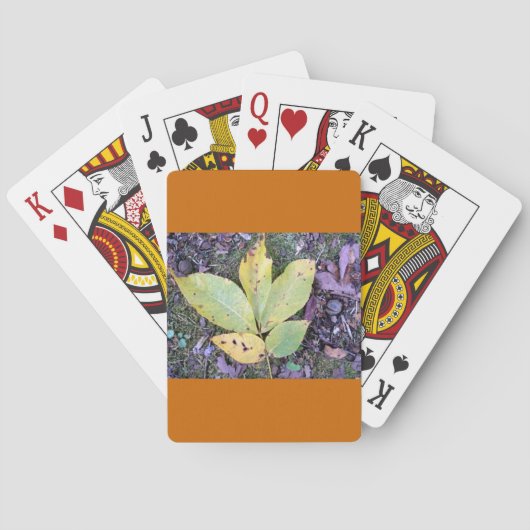 Herfstbladeren Speelkaarten (Achterkant)