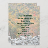 Herfstbladeren Stenen Muur Natuur Kaart (Voorkant / Achterkant)