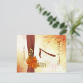 Herfstbladeren Tafelnummer (Staand voorkant)